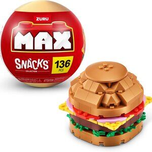 Snacks MAX Premium Snacks Series 1 Capsule BURGER 136 pcs Building Bricks SEALED